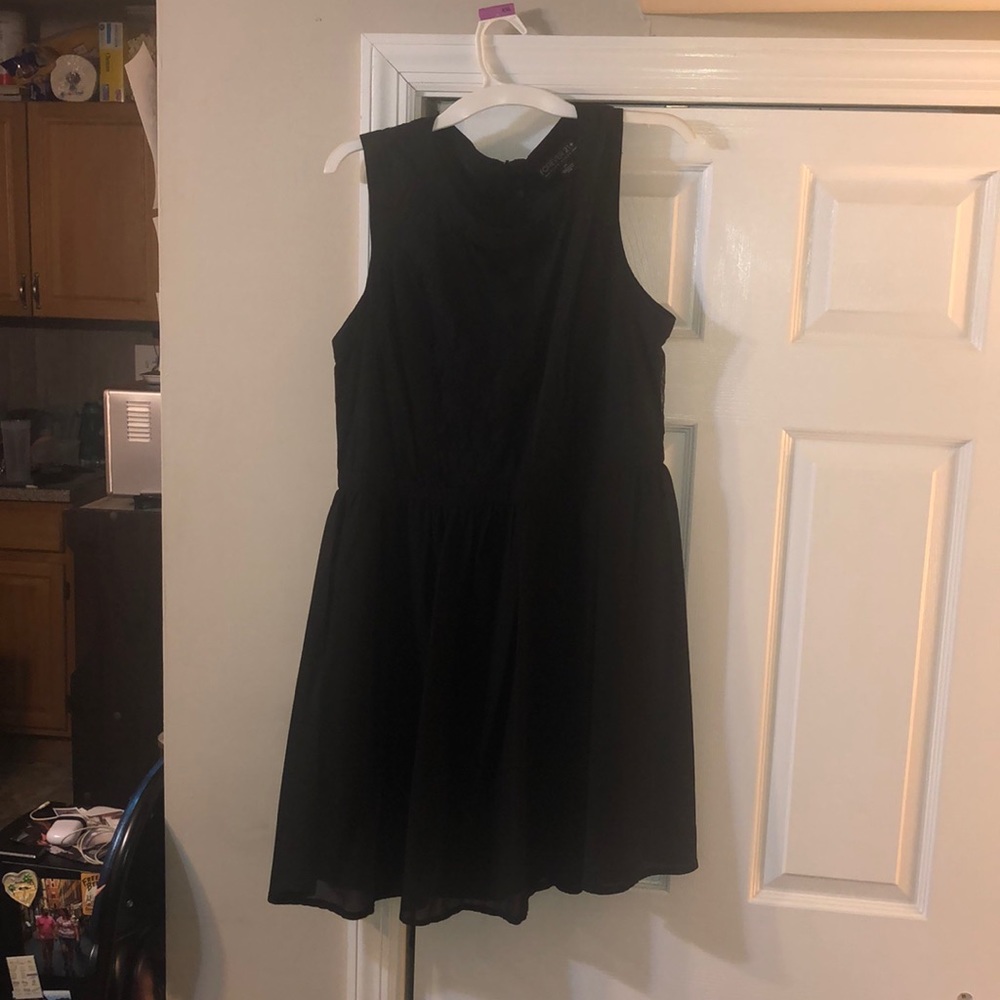 Black new length dress